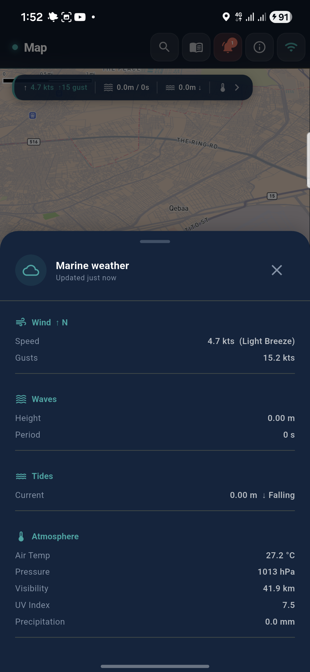 Yalla Voya marine weather